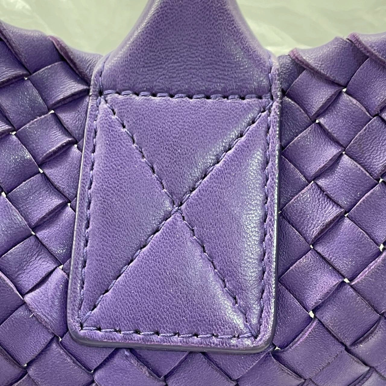 Bottega Veneta Cabat Large Intreccio Leather Tote Bag Purple with Pouch 40cm