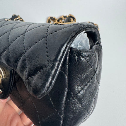 Chanel Classic Flap Super Mini Valentine's Special Black Lambskin Nautical Charms