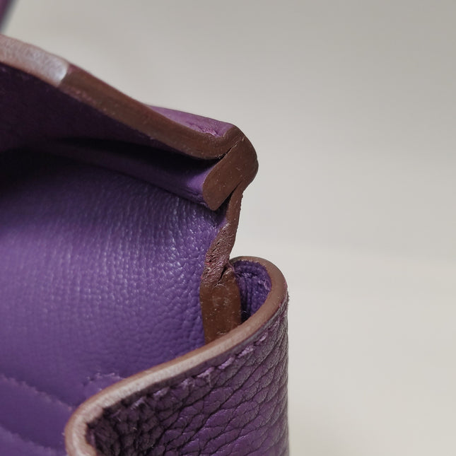 Hermès Birkin 35 Torillon Clemence Leather N5 Cassis Violet Palladium Hardware 2011