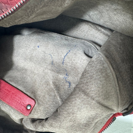 Bottega Veneta Sloane Shoulder Bag Burgundy Red Small 25cm