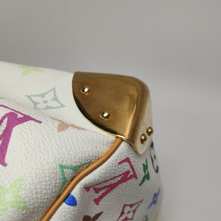 Louis Vuitton x Takashi Murakami Speedy 40 White Multicolor