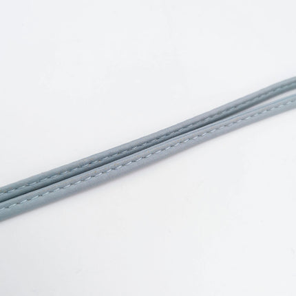 Bottega Veneta Pouch Mini Intrecciato Blue Lambskin Leather Crossbody Bag