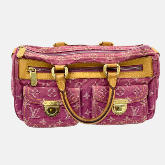 Louis Vuitton Denim Neo Speedy Boston Bag Pink-Luxbags