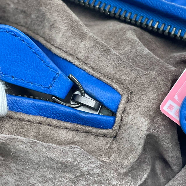 Bottega Veneta Hobo Bag Lambskin leather Royal Blue Medium 45cm