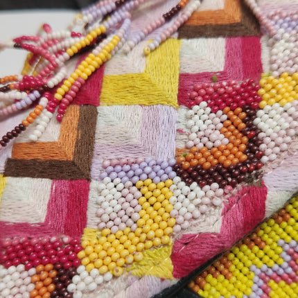 Dior Saddle Mini Multicolor Beaded Tassel Shoulder Bag 2018