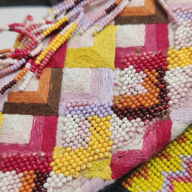 Dior Saddle Mini Multicolor Beaded Tassel Shoulder Bag 2018