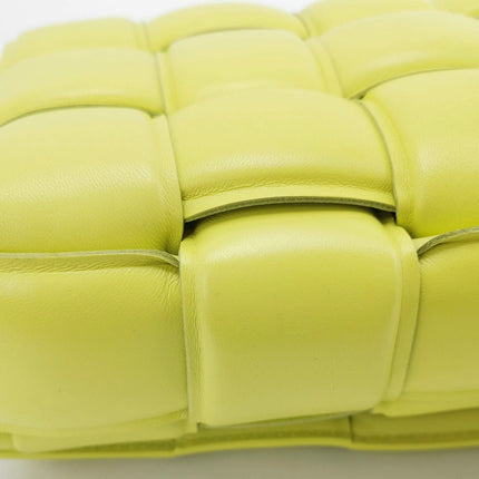 Sold Bottega Veneta Chain Cassete Lime Yellow Crossbody Bag