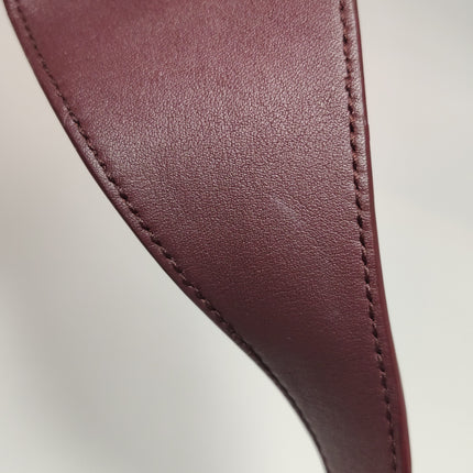 Yves Saint Laurent YSL Le 5 A 7 Hobo Small Burgundy Calfskin Shoulder Bag