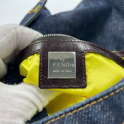Sold Fendi Baguette Denim with Floral Beads 25 Anniversary Special Collection
