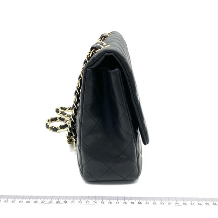 Chanel Classic Flap Maxi 2011 Black Lambskin Leather Single Flap with Gold Hardware
