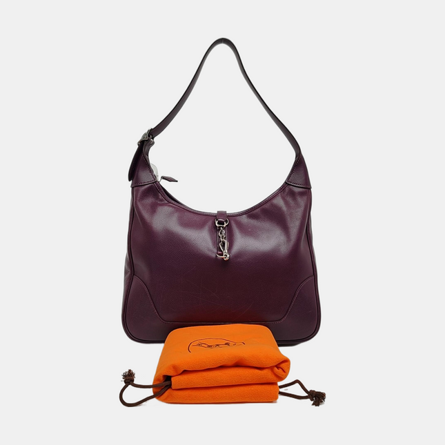 Hermès Trim 31 Purple Raisin Epsom Leather Shoulder Bag