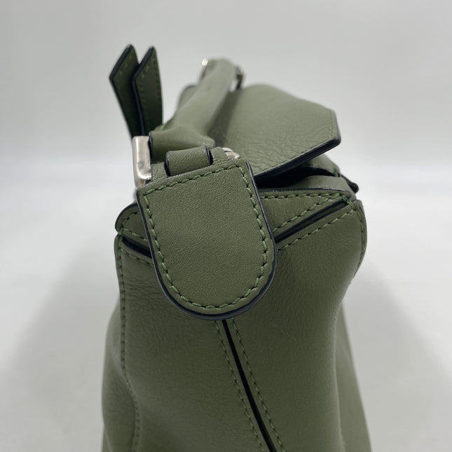 Loewe Puzzle Small Green Calfskin leather Crossbody bag