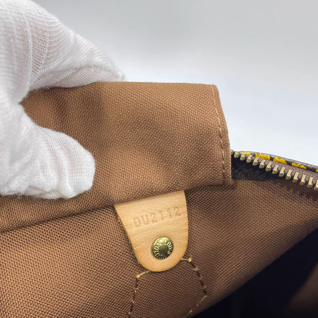 Louis Vuitton x Yayoi Kusama Limited Edition Speedy 30 Yellow Top Handle Bag