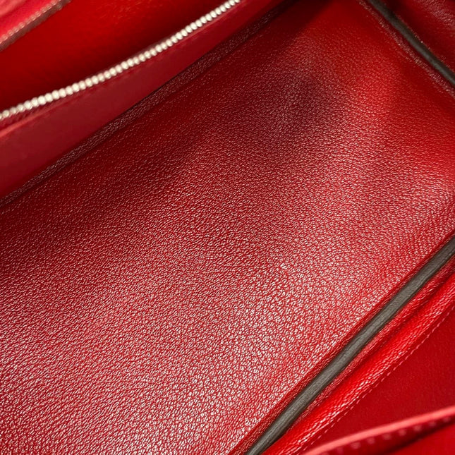 Hermes Birkin 30 Red Togo Leather Palladium Hardware 2012