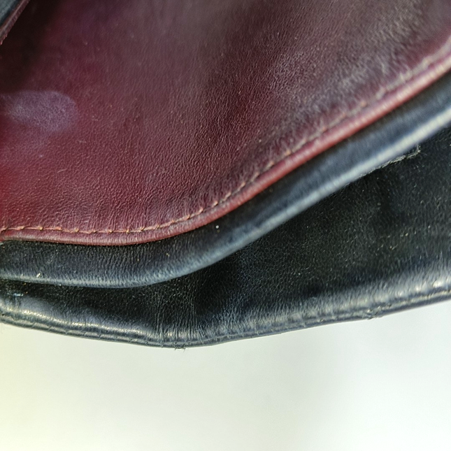 Chanel Timeless Classic Flap Medium Black Lambskin Leather Silver Hardware, 2009-2010