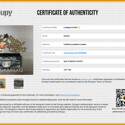 Chanel Classic Flap Super Mini Valentine's Special Black Lambskin Nautical Charms