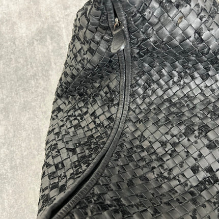 Bottega Veneta Veneta Hobo Maxi Black Leather and Velvet 52cm