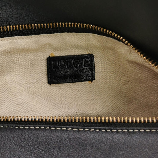 Loewe Puzzle Medium Tricolor Black Yellow Calfskin leather bag