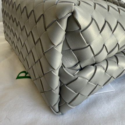 Bottega Veneta Small Andiamo Grey Handbag