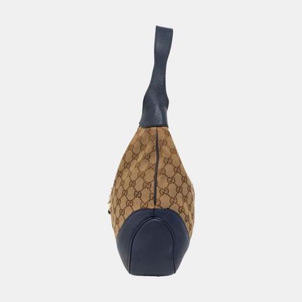 Gucci Jackie 1961 Soft Medium Navy Leather and Monogram