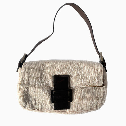 Sold FENDI Baguette White beads-Luxbags