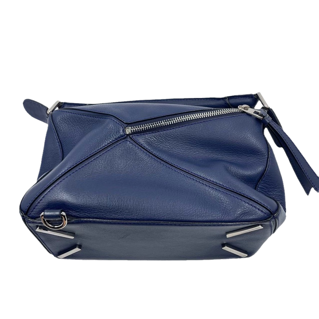 Sold Loewe Puzzle Crossbody Bag Small Navy Leather