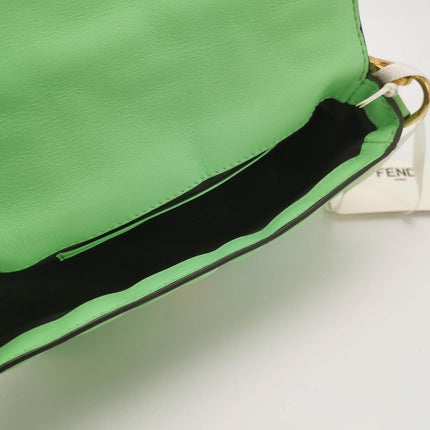 Sold Fendi Baguette Mini Green Nappa Leather Crossbody Bag