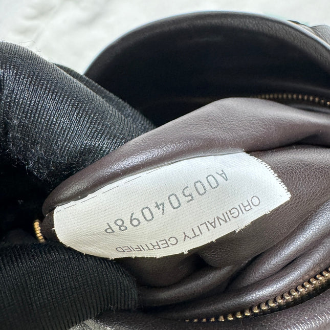 Bottega Veneta Hop Hobo Small Leather Chocolate Brown