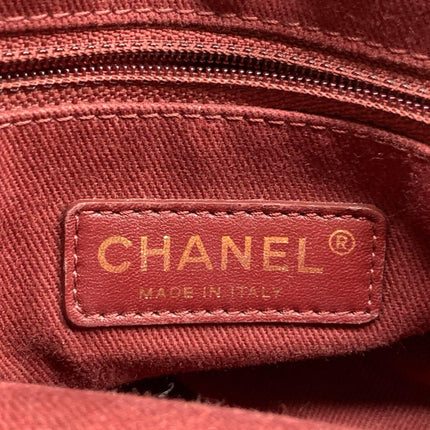 Chanel Shiva Tote Black Quilted Shiny Caviar Leather Gold Hardware
