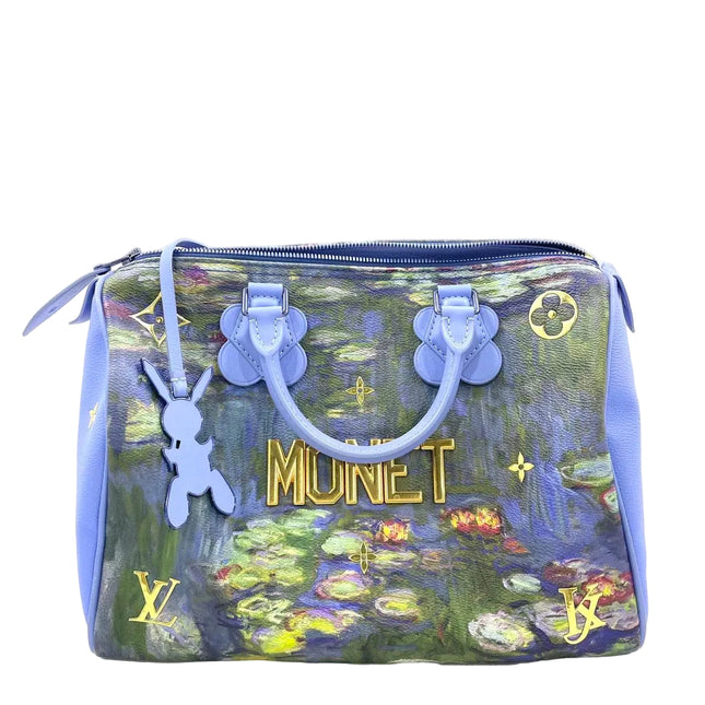 Louis Vuitton x Jeff Koons Speedy 30 Monet Water Lilies Top Handle Bag-Luxbags