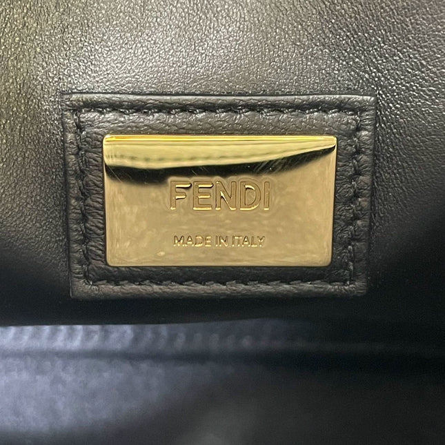 Sold Fendi Peekaboo Medium Black Leather Never worn
