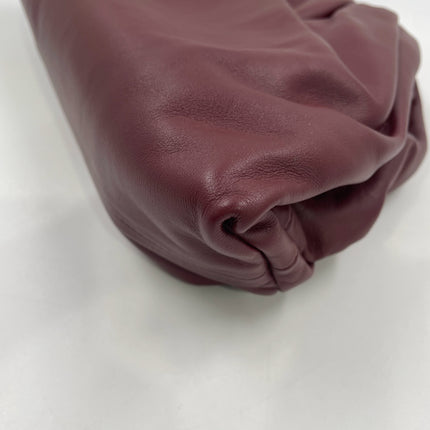 Bottega Veneta Pouch Calfskin Leather Burgundy Large