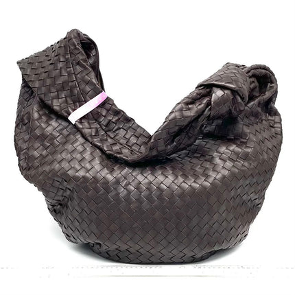 Bottega Veneta Jodie Maxi Lambskin Leather Chocolate Brown 70cm