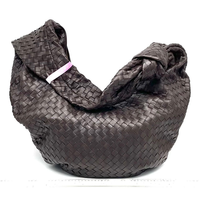 Bottega Veneta Jodie Maxi Lambskin Leather Chocolate Brown 70cm