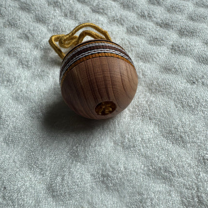 Loro Piana Ribbon-Accent Wooden Sphere Charm