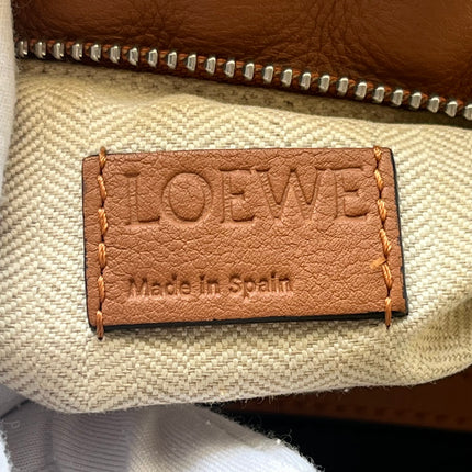 Loewe Puzzle Small Black White Brown Stripes Crossbody Bag 2019