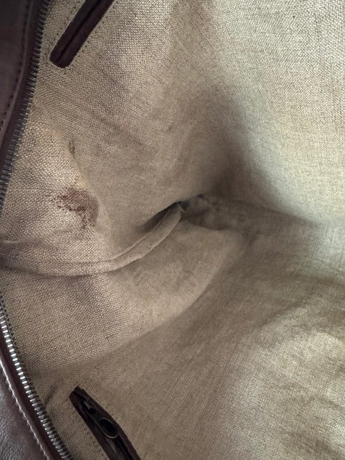 Bottega Veneta Maxi Convertible Tote Dark Chocolate Brown Smooth Leather 55cm