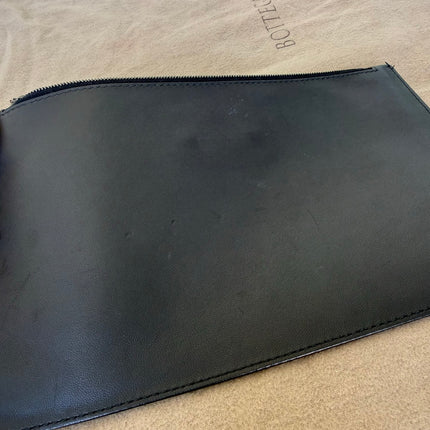 Bottega Veneta Cabat Large Intreccio Leather Tote Bag Black 45cm
