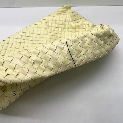 Bottega Veneta Hop Large Leather Pale Cream Yellow Hobo Bag