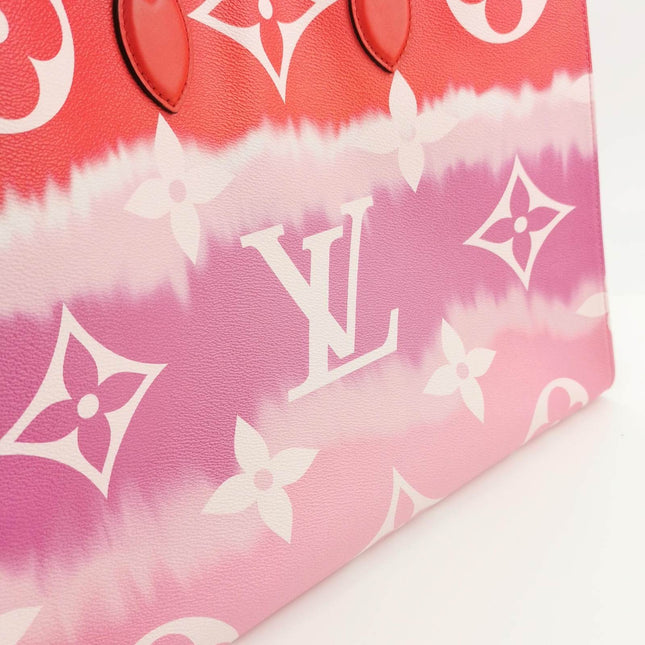 Sold Louis Vuitton OnTheGo Monogram Escale Rouge Leather GM Tote Bag