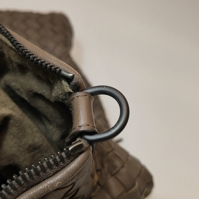 Bottega Veneta Maxi Convertible Tote Dark Chocolate Brown Leather 50cm