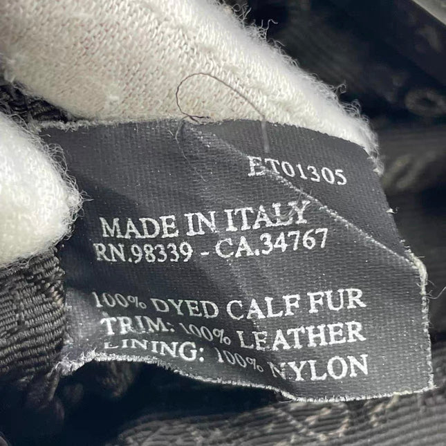 Prada Leopard Print Pony-style Calfskin Mini Clutch