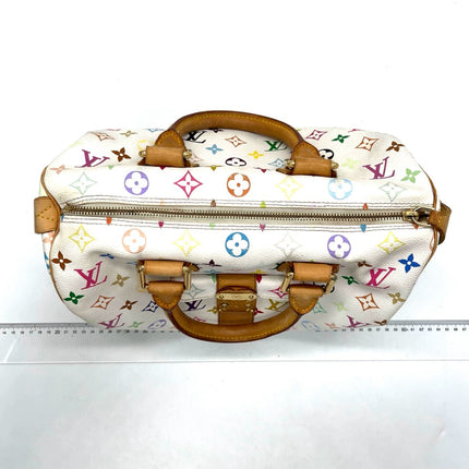 Louis Vuitton x Takashi Murakami Speedy 30 Lock White Multicolor