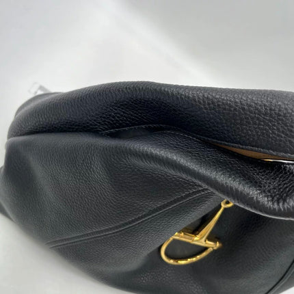 Sac porté épaule Gucci Softbit Maxi en cuir de veau noir