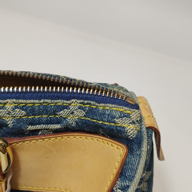 Louis Vuitton Blue Denim Neo Speedy Boston Bag