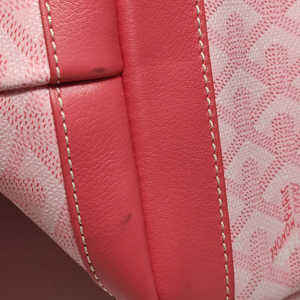 Goyard Artois Tote PM Medium Pink With Zipper and Reinforced Corners 2018