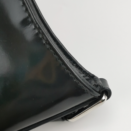 Sold Prada Cleo Black Smooth Leather Shoulder Bag