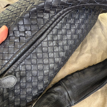 Bottega Veneta Veneta Hobo Maxi Black Tiny Fringes Leather 51cm