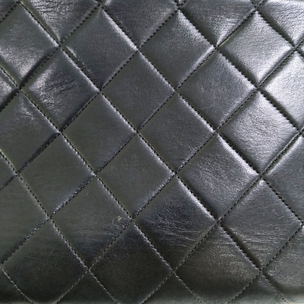 Chanel Diana CC Flap Bag Medium Vintage Black Lambskin Leather with 24k Gold HW, 1991-1994