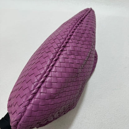 Bottega Veneta Hobo Bag Lambskin leather Dark Lilac Lavender Purple New Design Handle Medium 47cm